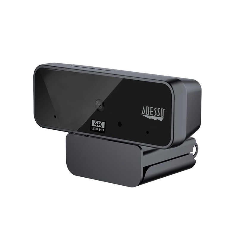 Adesso CYBERTRACK H6 Webcam,8 Megapixel,Black,USB 2.0,Fixed Focus - 120° Angle,Microphone.